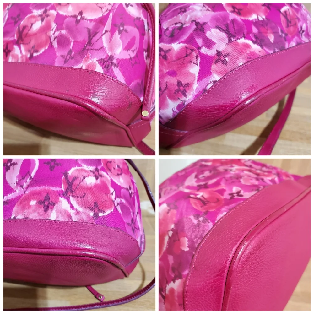 LOUIS VUITTON Limited Edition Indian Rose Monogram Ikat Floral Nylon Noe…